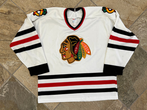 Vintage Chicago Blackhawks CCM Hockey Jersey, Size Large