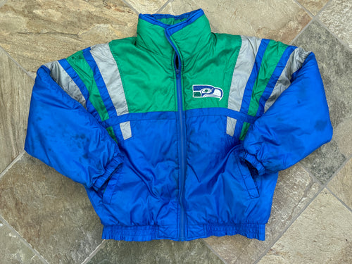 Vintage Seattle Seahawks NFL Gameday Parka Football Jacket, Size Large