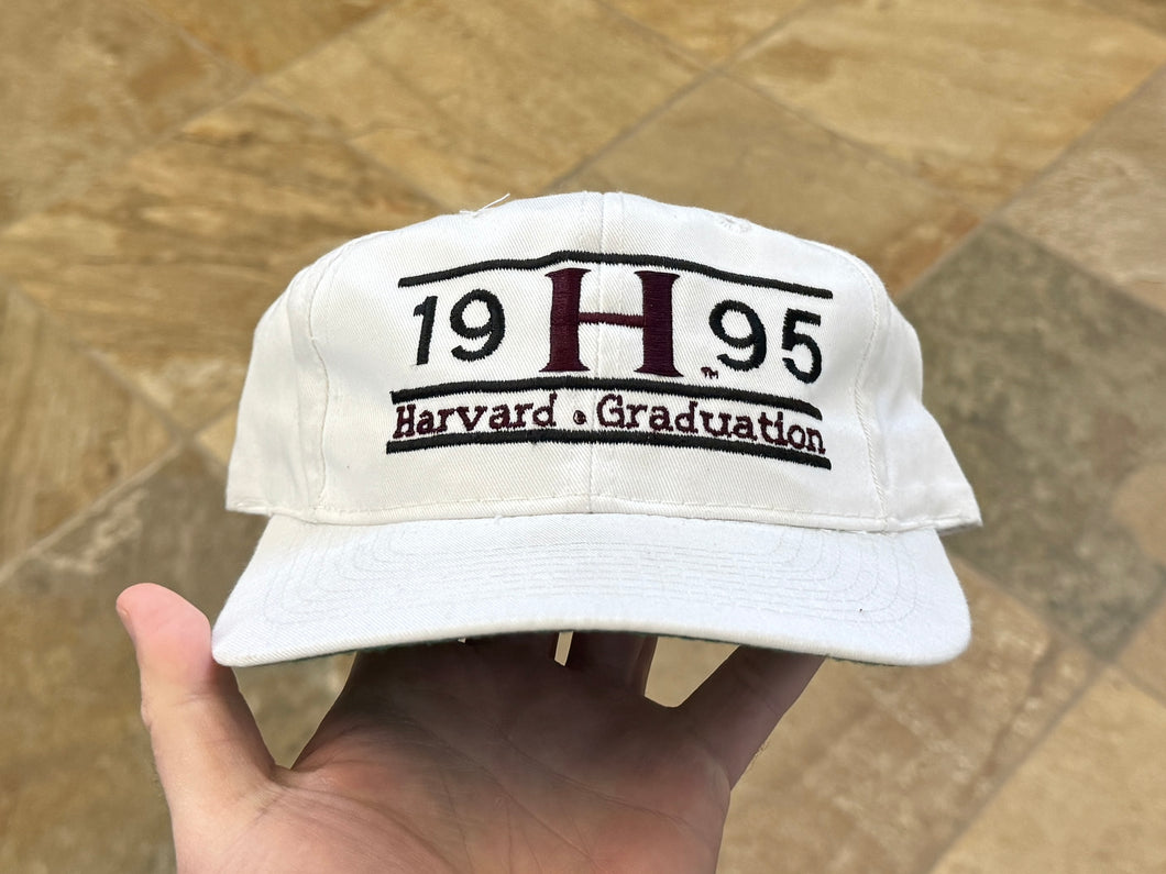 Vintage Harvard Crimson 1995 Graduation The Game Snapback College Hat