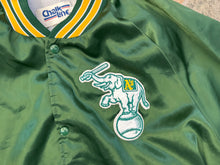 Load image into Gallery viewer, Vintage Oakland Athletics Chalkline Satin Baseball Jacket, Size XL