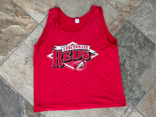 Vintage Cincinnati Reds Artex Tank Top Baseball TShirt, Size Large