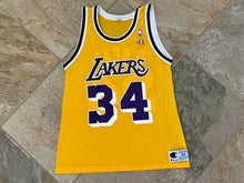 Load image into Gallery viewer, Vintage Los Angeles Lakers Shaquille O’Neal Champion Basketball Jersey, Size 44, Large