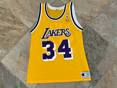 Vintage Los Angeles Lakers Shaquille O’Neal Champion Basketball Jersey, Size 44, Large