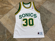Load image into Gallery viewer, Vintage Seattle SuperSonics Sarunas Marciulionis Champion Basketball Jersey, Size 40, Medium