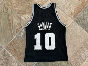 Vintage San Antonio Spurs Dennis Rodman Champion Basketball Jersey, Size 40, Medium