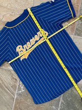 Load image into Gallery viewer, Vintage Milwaukee Brewers Starter Pinstripe Baseball Jersey, Size Large
