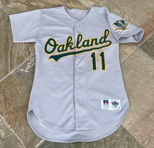 Load image into Gallery viewer, Vintage Oakland Athletics Pettis Game Worn Russell Baseball Jersey, Size 42, Medium