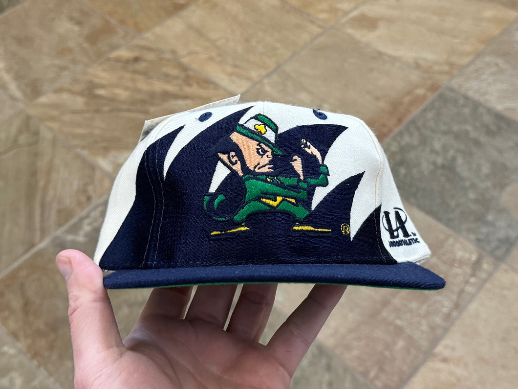 Vintage Notre Dame Fighting Irish Logo Athletic Sharktooth Snapback College Hat