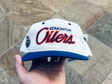 Load image into Gallery viewer, Vintage Edmonton Oilers Sports Specialties Script Snapback Hockey Hat
