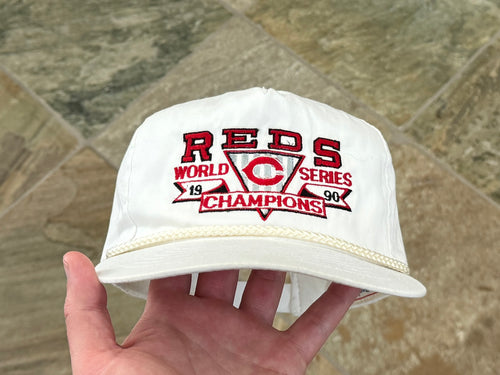 Vintage Cincinnati Reds Ted Fletcher 1990 World Series Snapback Baseball Hat