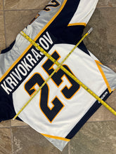 Load image into Gallery viewer, Vintage Nashville Predators Sergei Krivokrasov Bauer Hockey Jersey, Size Large