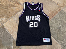 Load image into Gallery viewer, Vintage Sacramento Kings Jon Barry Champion Basketball Jersey, Size Youth Large, 14-16