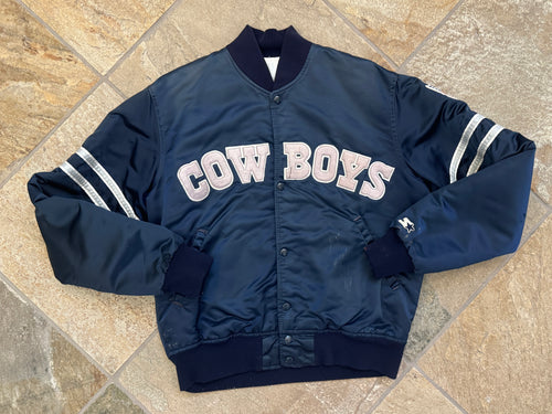 Vintage Dallas Cowboys Starter Satin Football Jacket, Size Medium