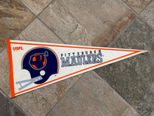 Load image into Gallery viewer, Vintage Pittsburgh Maulers USFL Football Pennant