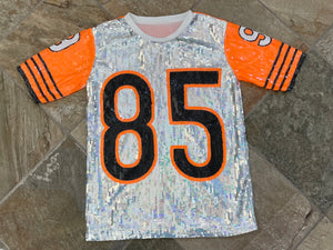 Vintage Cincinnati Bengals Ochocinco Sequin Football Jersey,  Size Large