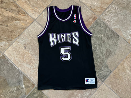 Vintage Sacramento Kings Tyus Edney Champion Basketball Jersey, Size 40, Medium