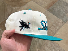 Load image into Gallery viewer, Vintage San Jose Sharks Sports Specialties Script Snapback Hockey Hat