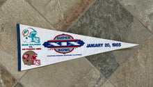 Load image into Gallery viewer, Vintage San Francisco 49ers Miami Dolphins Super Bowl XIX Football Pennant