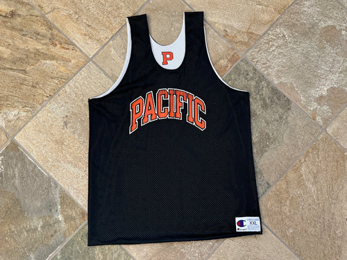 Vintage UOP Pacific Tigers Champion College Basketball Jersey, Size XXL