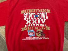 Load image into Gallery viewer, Vintage San Francisco 49ers XXIV Super Bowl Champions Football Sweatshirt, Size XL