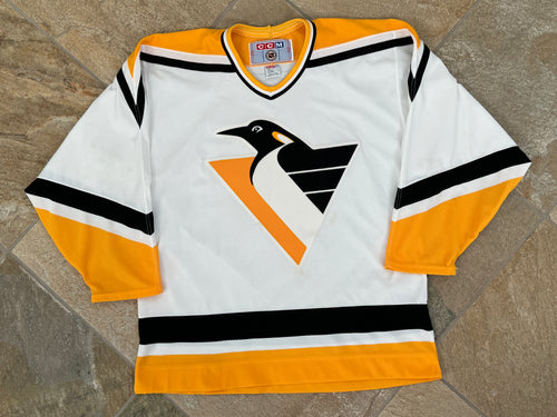 Vintage Pittsburgh Penguins CCM Hockey Jersey, Size Large