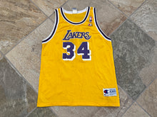 Load image into Gallery viewer, Vintage Los Angeles Lakers Shaquille O’Neal Champion Basketball Jersey, Size Youth XL, 18-20
