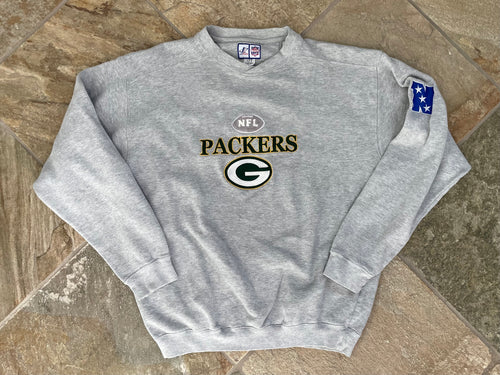 Vintage Green Bay Packers Logo Athletic Football Sweatshirt, Size Large