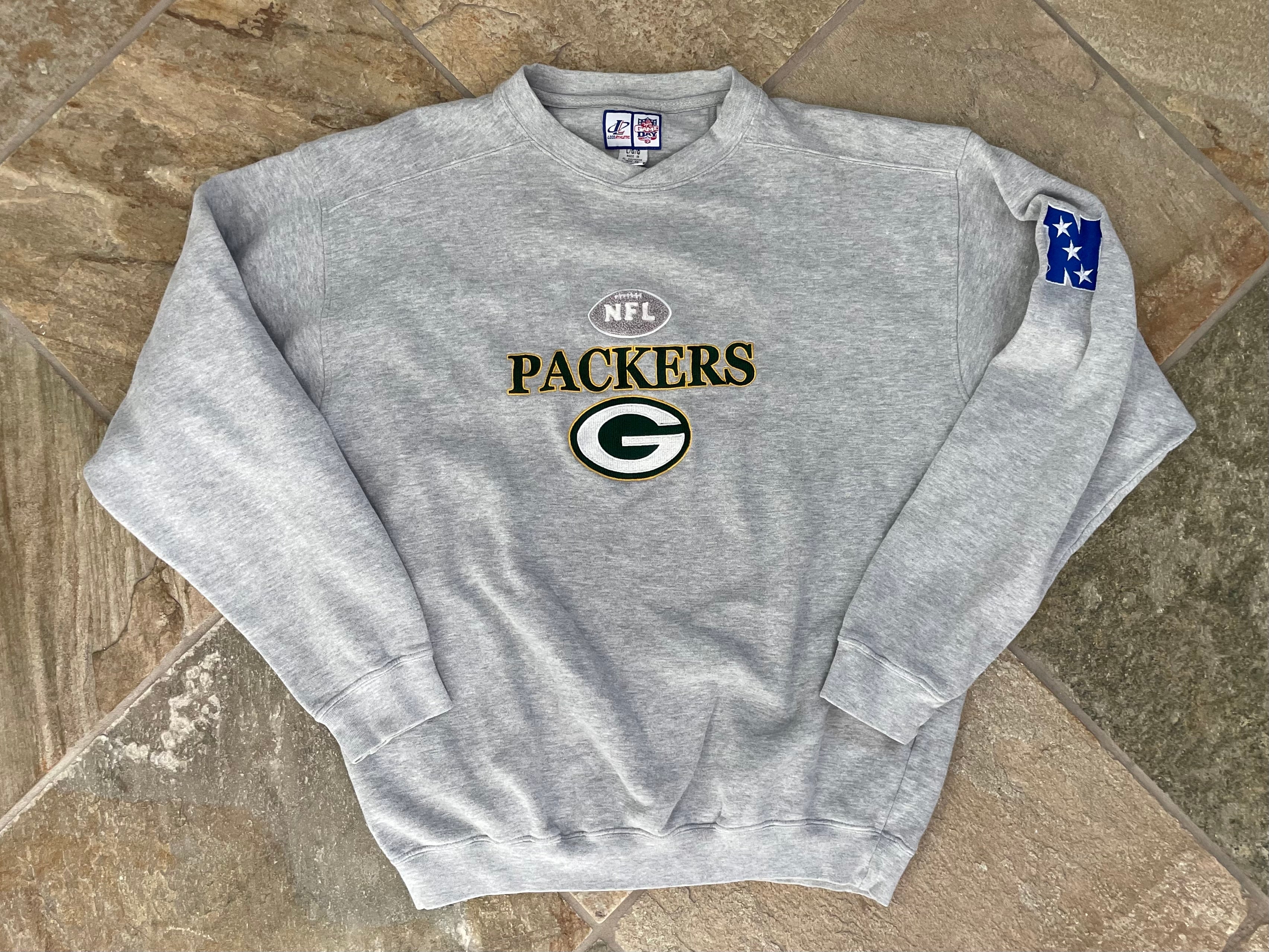 Green Bay Packers Sweatshirt Boys Large Youth Green Vintage 90s NFL  Football USA