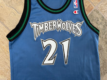Load image into Gallery viewer, Vintage Minnesota Timberwolves Kevin Garnett Champion Basketball Jersey, Size Youth Large, 14-16