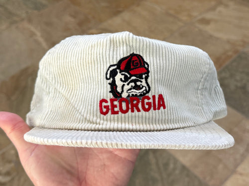 Vintage Georgia Bulldogs DeLong Corduroy Strapback College Hat