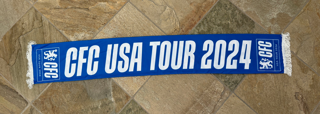 Chelsea F.C. USA Tour 2024 Soccer Football Supporter Scraf ###