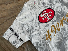 Load image into Gallery viewer, Vintage San Francisco 49ers All Over Print Football TShirt, Size Large
