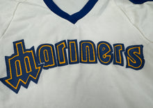 Load image into Gallery viewer, Vintage Seattle Mariners Sand Knit Baseball Jersey, Size Youth Small, 6-8