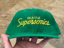 Load image into Gallery viewer, Vintage Seattle Supersonics Sports Specialties Script Snapback Basketball Hat