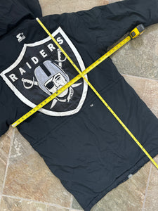 Vintage Los Angeles Raiders Starter Trench Coat Parka Football Jacket, Size Large