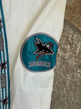 Load image into Gallery viewer, Vintage San Jose Sharks Pro Player Windbreaker Hockey Jacket, Size Medium