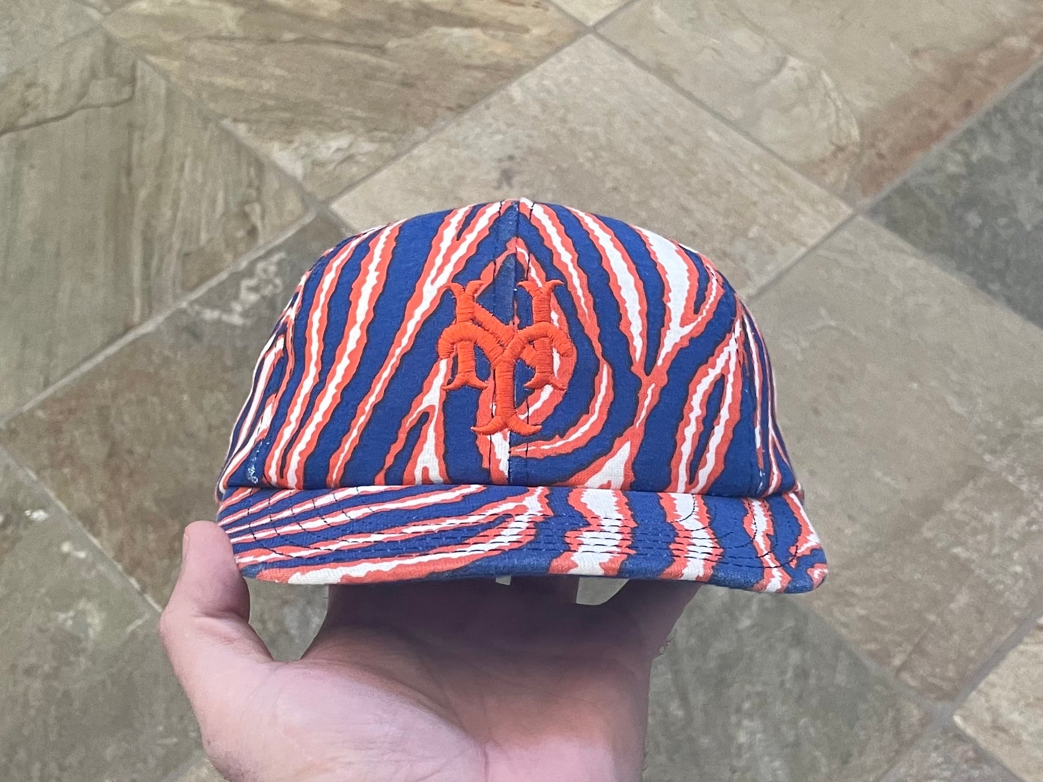 Vintage New York Mets Twins Zubaz Snapback Baseball Hat – Stuck In