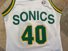 Load image into Gallery viewer, Vintage Seattle SuperSonics Shawn Kemp Champion Basketball Jersey, Size 36, Small