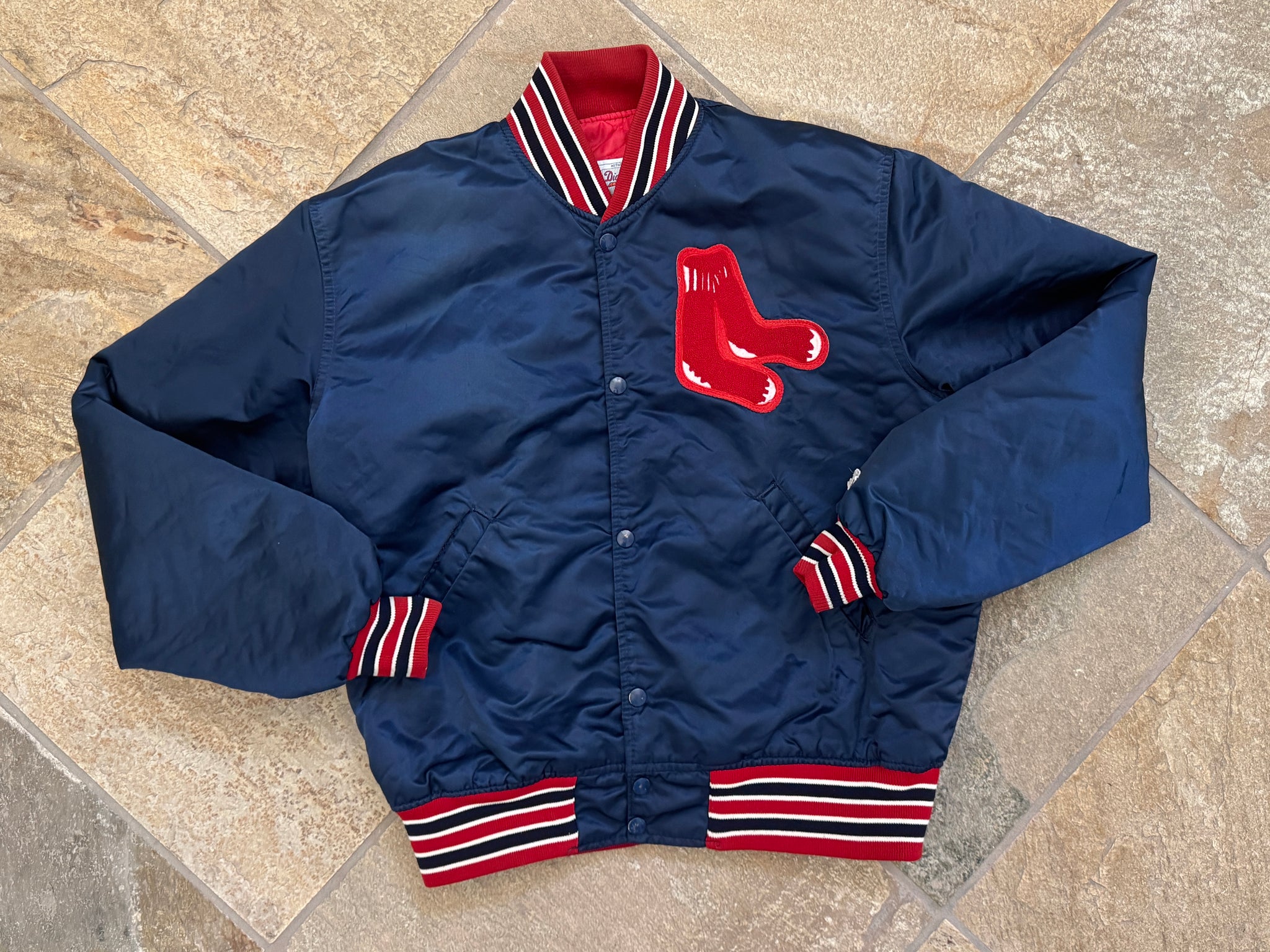 ウェア sox vintage jacket 90s 1990s Chicago White Sox Starter Satin Varsity Jacket XL