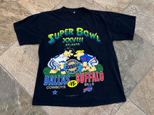 Load image into Gallery viewer, Vintage Buffalo Bills Super Bowl XXVIII Flintstones Football TShirt, Size Large