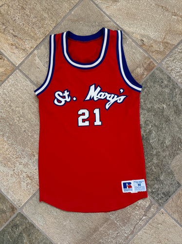 Vintage St. Mary’s Gaels Game Worn Russell College Basketball Jersey, Size Medium