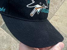 Load image into Gallery viewer, Vintage San Jose Sharks American Needle Pro Fitted Hockey Hat, Size 7 1/2