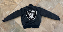 Load image into Gallery viewer, Vintage Los Angeles Raiders Starter Satin Football Jacket, Size Medium