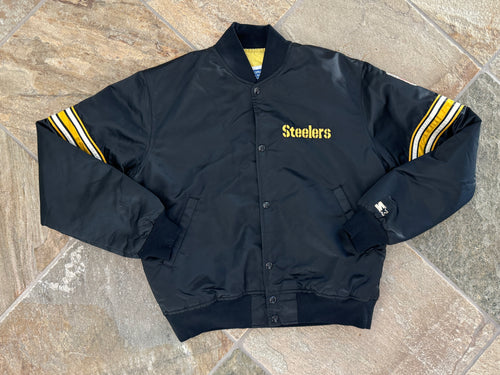 Vintage Pittsburgh Steelers Starter Satin Football Jacket, Size Medium