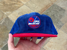 Load image into Gallery viewer, Vintage Winnipeg Jets Ted Fletcher Corduroy Snapback Hockey Hat