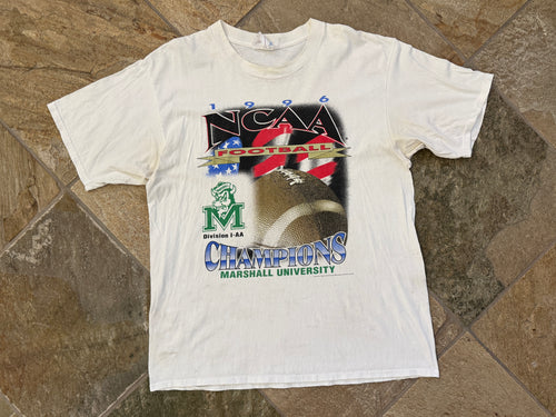 Vintage Marshall Thundering Herd 1996 Champions College TShirt, Size XL
