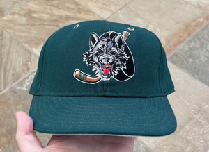 Vintage Chicago Wolves IHL Proline Pro Fitted Hockey Hat, Size 7 3/8