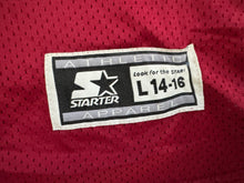 Load image into Gallery viewer, Vintage San Francisco 49ers Jerry Rice Starter Football Jersey, Size Youth Large, 14-16