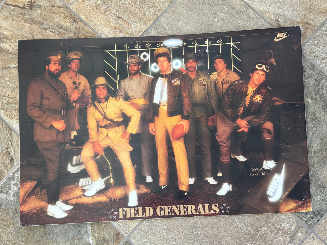 Vintage Field Generals Nike NFL Football Promo Poster ###