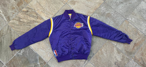 Vintage Los Angeles Lakers Starter Satin Basketball Jacket, Size XL